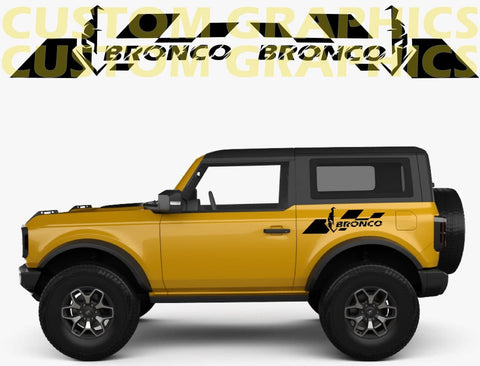 Vinyl Graphics Rear Design Stickers Decals Vinyl Graphics Compatible With Ford Bronco