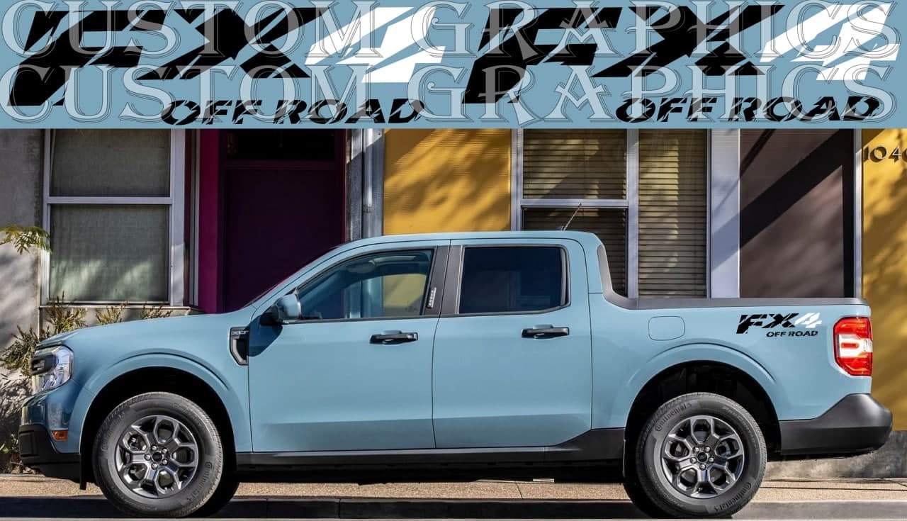 Premium Quality Stickers Compatible With Ford Maverick Cabin FX4 Design