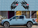 Vinyl Graphics Rear FX4 Finish Line Design Stickers Compatible With Ford Maverick
