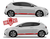 Rear Panel Vinyl Decal Side Stripe Sticker Graphics Kit For Alfa Romeo Mito - Brothers-Graphics