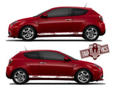 Rear Panel Vinyl Decal Side Stripe Sticker Graphics Kit For Alfa Romeo Mito - Brothers-Graphics