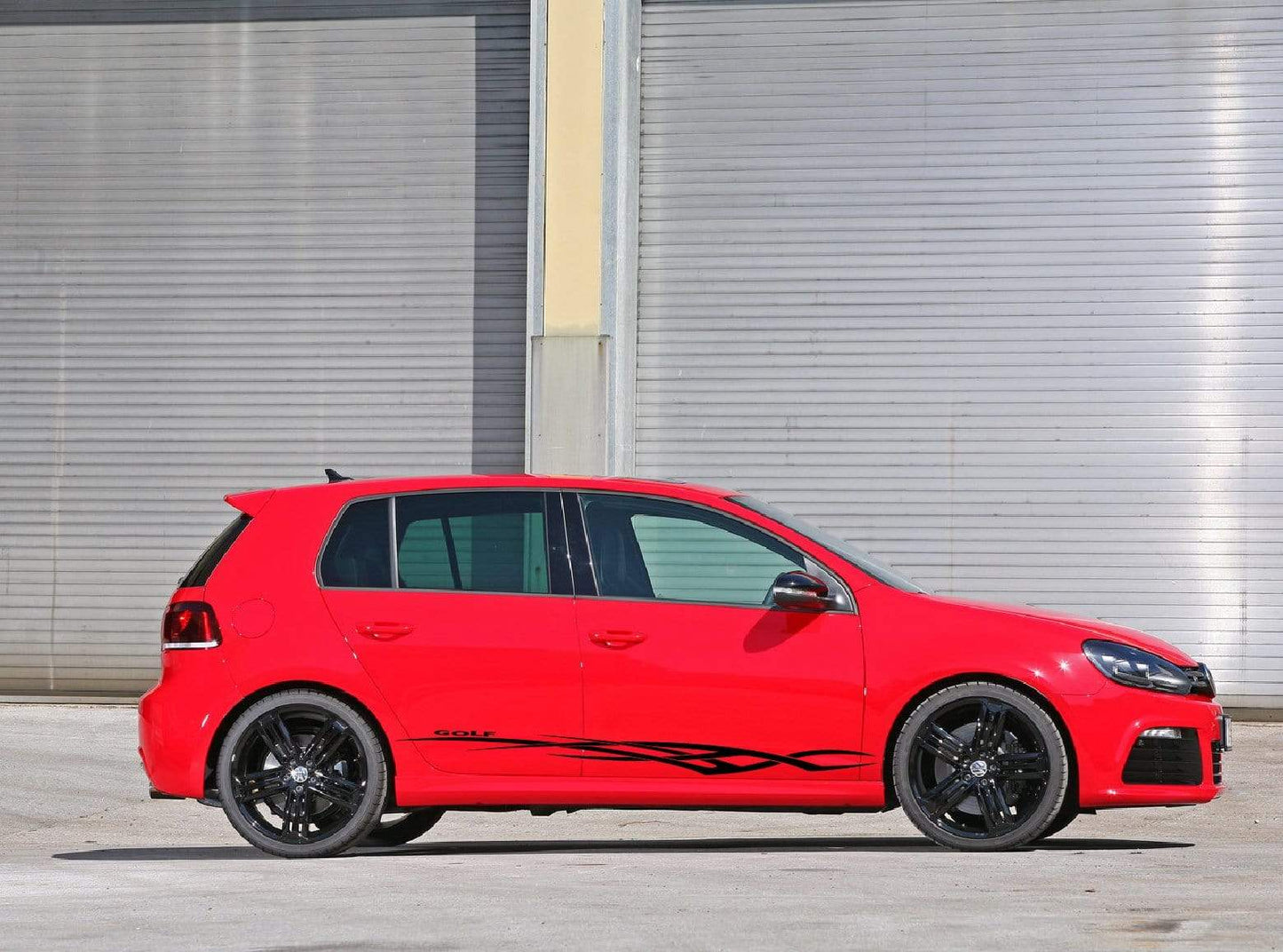 Rear Vinyl Decal Side Bed Sticker Graphics Kit For VW Golf