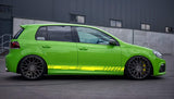 Set of Racing Side Stripes Decal Sticker Graphic Compatible with VW Golf