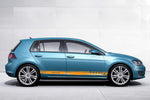 Set of Racing Side Stripes Decal Sticker Graphic Compatible with VW Golf