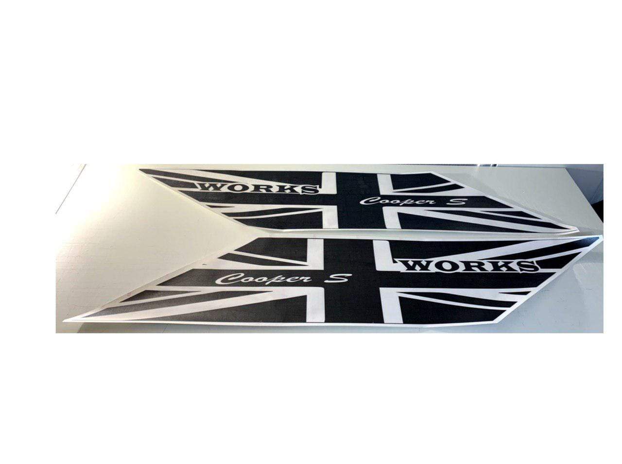 Premium Quality Vinyl Sticker Fit Mini Cooper Clubman John Cooper Countryman UK Flag Design Car Styling