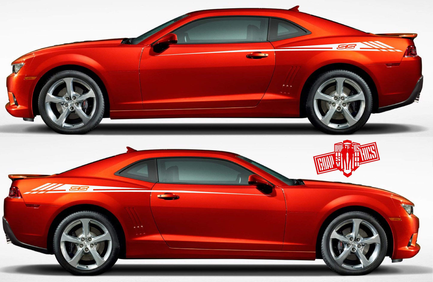 Vinyl Graphics Racing Stripe Stickers For Chevrolet Camaro - Brothers-Graphics