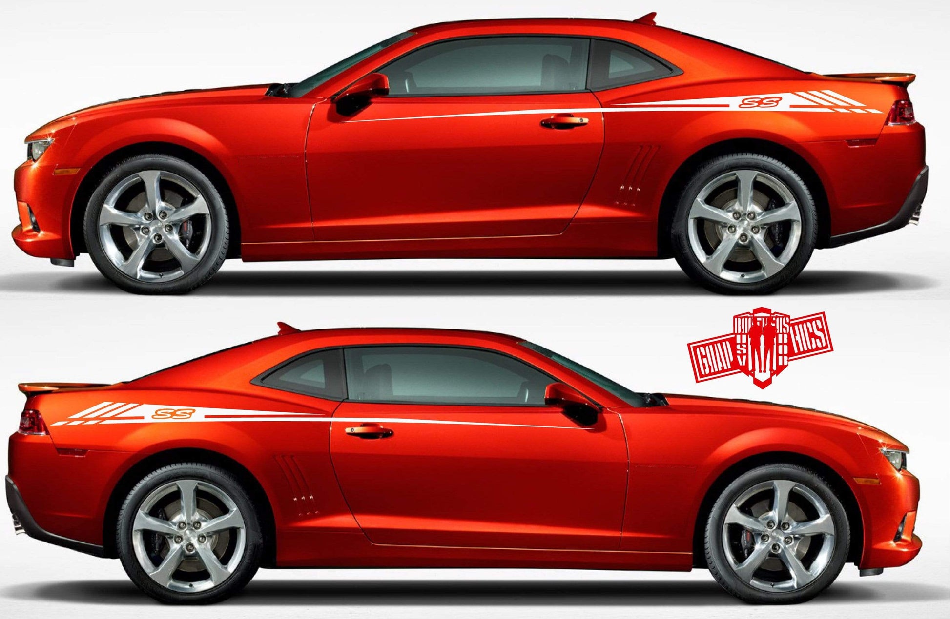 Vinyl Graphics Racing Stripe Stickers For Chevrolet Camaro - Brothers-Graphics
