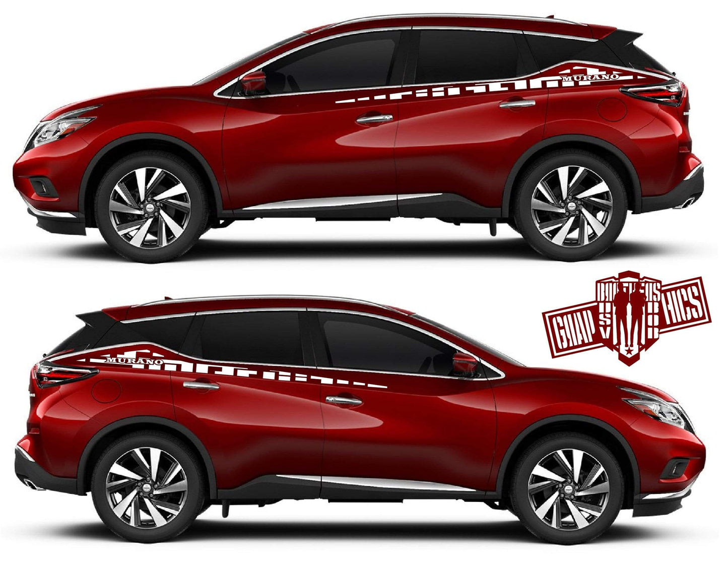 Premium Quality Stickers Compatible with Nissan Murano Car Styling BFF Premium Quality Personalized Design Vehicle Enhancement Sticker Street Auto Stylish Exclusive Easy Application Worldwide Deliver