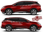 Side door Decal Vinyl Racing Stripe Stickers For Nissan Murano - Brothers-Graphics