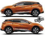 Side door Decal Vinyl Racing Stripe Stickers For Nissan Murano - Brothers-Graphics