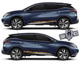 Side door Decal Vinyl Racing Stripe Stickers For Nissan Murano - Brothers-Graphics