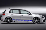 Side Door Stripe Custom kit Stickers Set Kit For VW Golf
