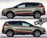 Side door stripe vinyl decal graphic sticker Kit for Ford KUGA - Brothers-Graphics