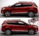 Side door stripe vinyl decal graphic sticker Kit for Ford KUGA - Brothers-Graphics