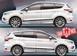 Side door stripe vinyl decal graphic sticker Kit for Ford KUGA - Brothers-Graphics