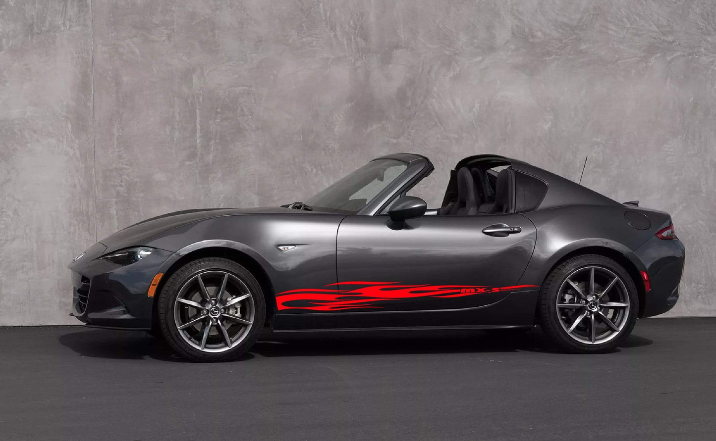 Premium Quality Stickers Compatible With Mazda MX-5 Miata Flame Design Easy Application