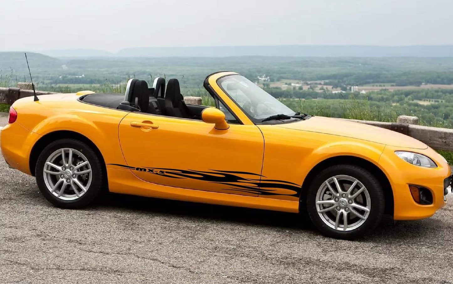 Premium Quality Stickers Compatible With Mazda MX-5 Miata Flame Design Easy Application