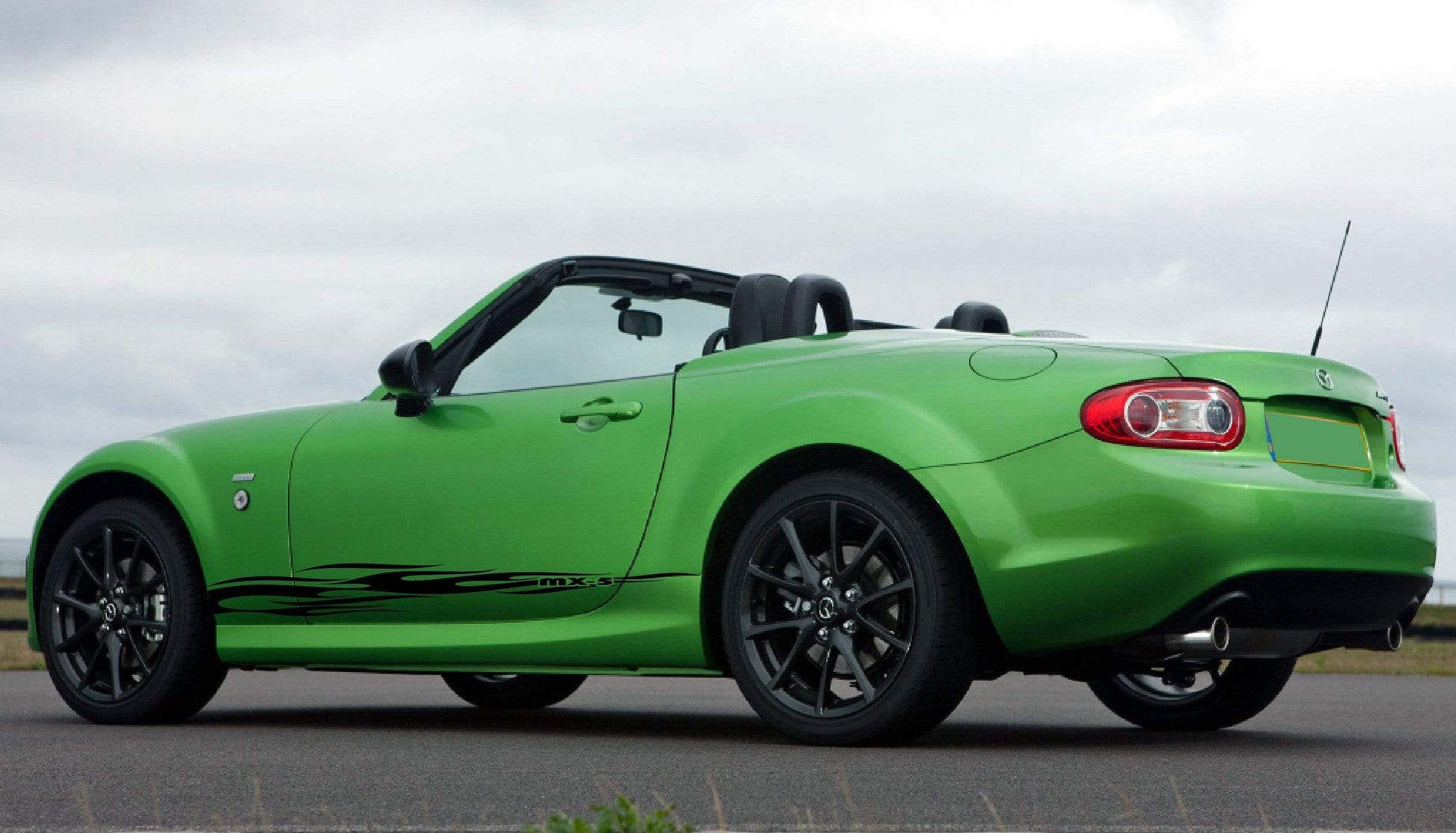 Premium Quality Stickers Compatible With Mazda MX-5 Miata Flame Design Easy Application