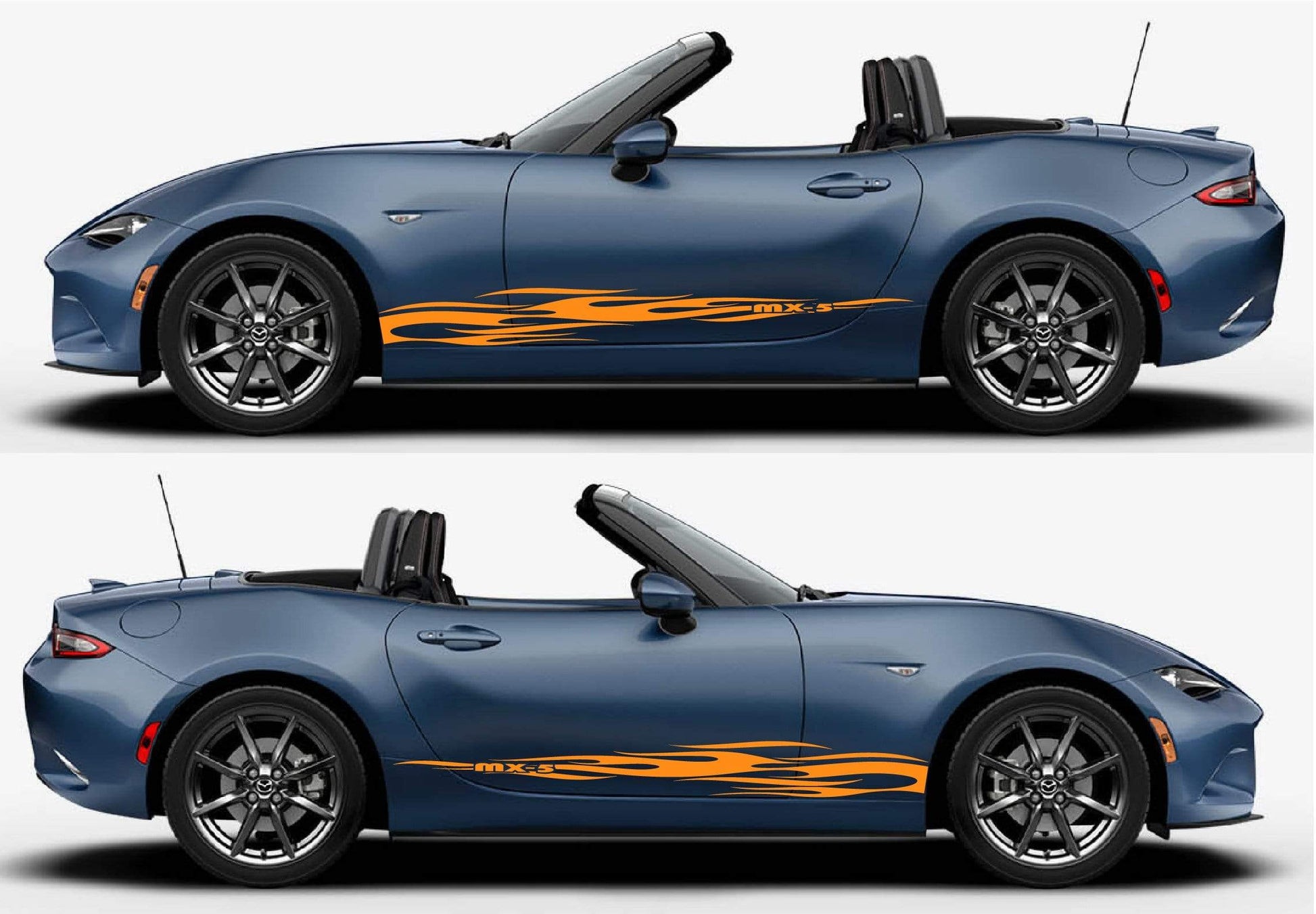 Premium Quality Stickers Compatible With Mazda MX-5 Miata Flame Design Easy Application