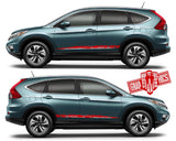 Side Door Vinyl Decal Stripes Kit Graphics Custom for Honda CR-V - Brothers-Graphics