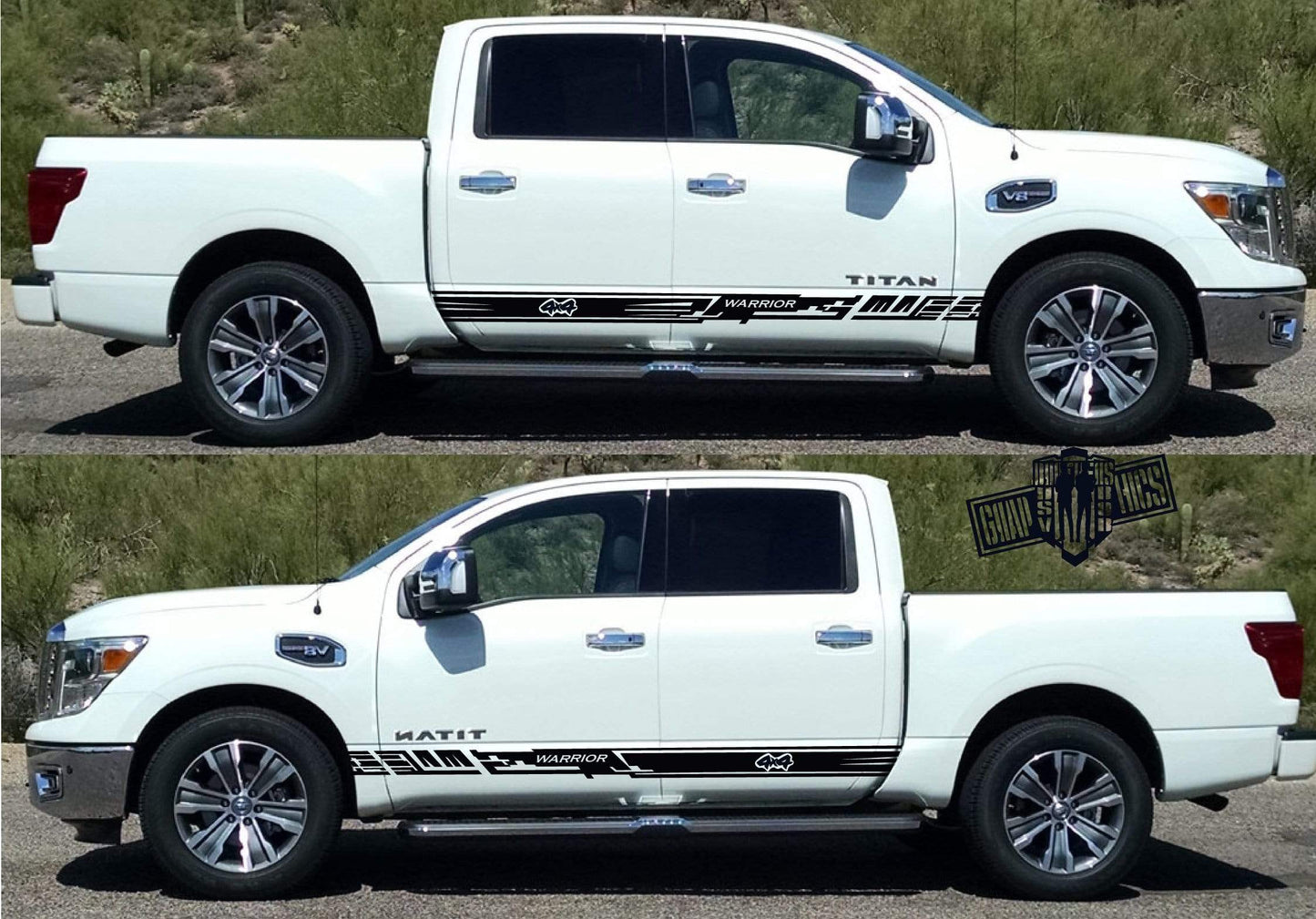 Premium Quality Vinyl Stickers Compatible with Nissan Titan Unique Design decals