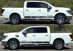 Side Doors  Vinyl Sticker Racing Stripes for Nissan Titan - Brothers-Graphics