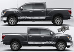 Side Doors  Vinyl Sticker Racing Stripes for Nissan Titan - Brothers-Graphics