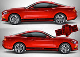 Side Racing Stripe Decal Vinyl Graphics for Ford Mustang 2005-2020 - Brothers-Graphics