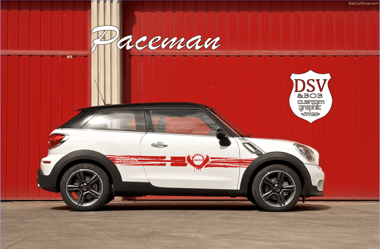 Autocollant graphique à bande latérale compatible avec Mini Cooper, Clubman, John Cooper, Countryman 