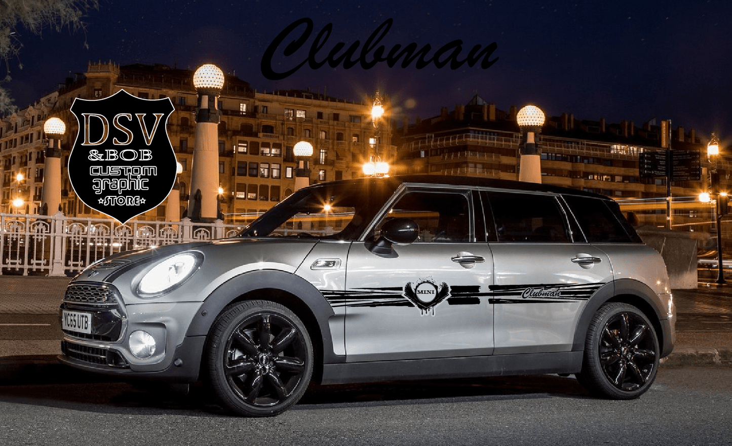 Autocollant graphique à bande latérale compatible avec Mini Cooper, Clubman, John Cooper, Countryman 