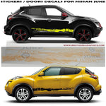 Autocollants en vinyle pour portières latérales Racing Stripe pour Nissan Juke