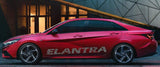 Vinyl Graphics Sign Design Decal Sticker Vinyl Side Racing Stripes for Hyundai Elantra