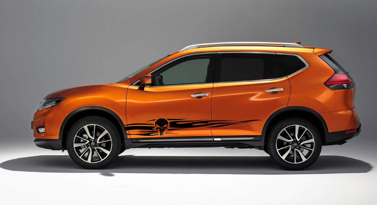 Skull Custom Decal Vinyl Graphics Special Made for Nissan X-Trail