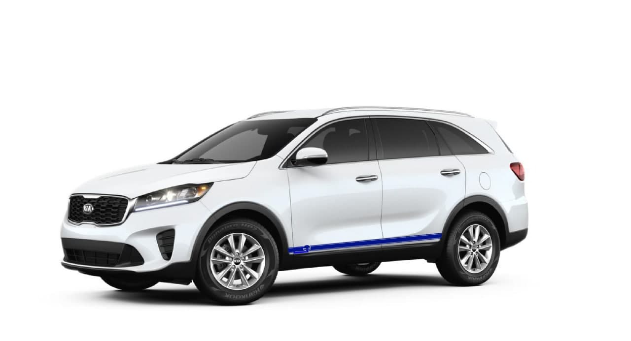 Vinyl Graphics Skull Design Decal Sticker Vinyl Side Racing Stripes Compatible with Kia Sorento