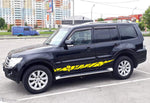 Premium Quality Stickers Compatible with Mitsubishi Pajero Skull Line Design Decorative decals