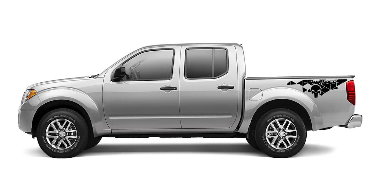 Vinyl Graphics Skull Graphic compatible with Nissan Frontier | Car Sticker | Compatible with nissan decal | universal decals stickers