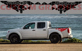 Vinyl Graphics Skull Graphic compatible with Nissan Frontier | Car Sticker | Compatible with nissan decal | universal decals stickers