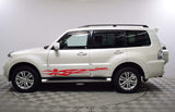 Skull Graphic Vinyl Side Racing Stripes for Mitsubishi Pajero