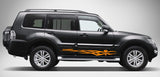 Skull Graphic Vinyl Side Racing Stripes for Mitsubishi Pajero