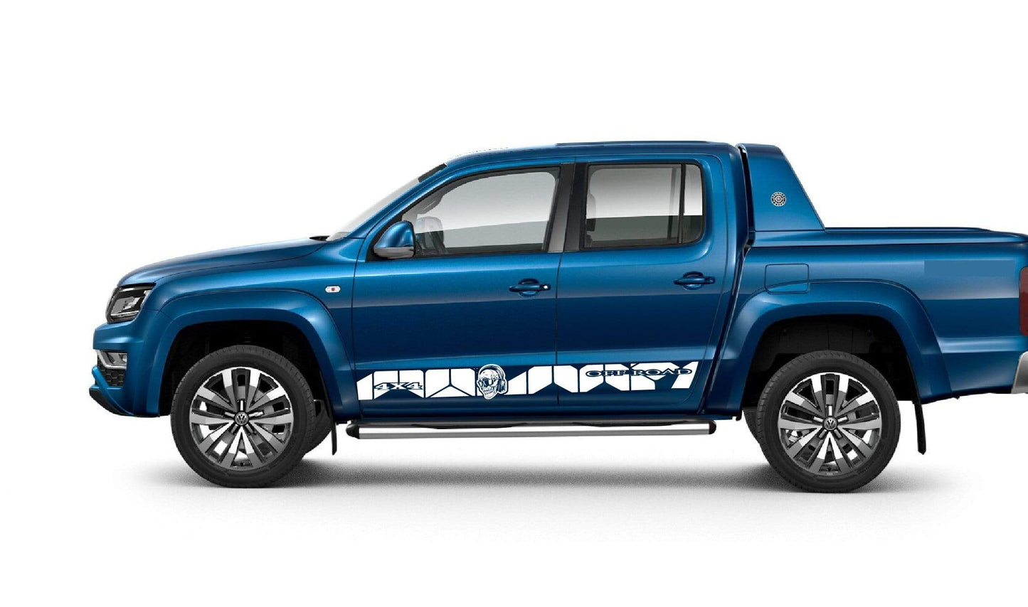 Skull Graphics for Volkswagen Amarok | VW Amarok Stickers | VW decal kit | Amarok Stickers 11 COLOR