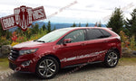 Autocollants en vinyle à motifs de crânes pour Ford Edge