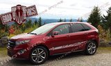 Autocollants en vinyle à motifs de crânes pour Ford Edge