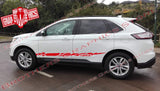 Autocollants en vinyle à motifs de crânes pour Ford Edge