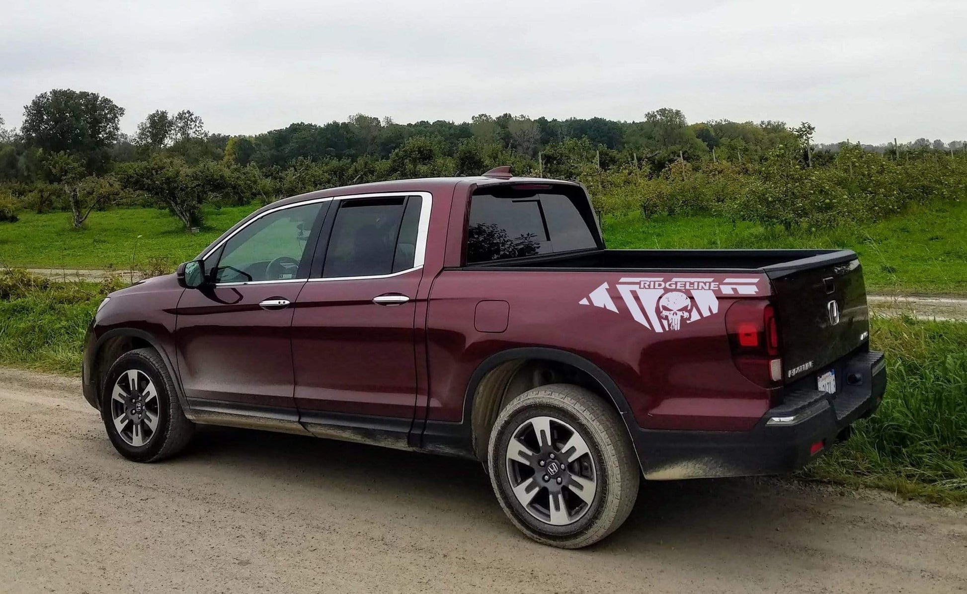 Vinyl Graphics Skull Graphics Vinyl Stickers Compatible With Honda Ridgeline