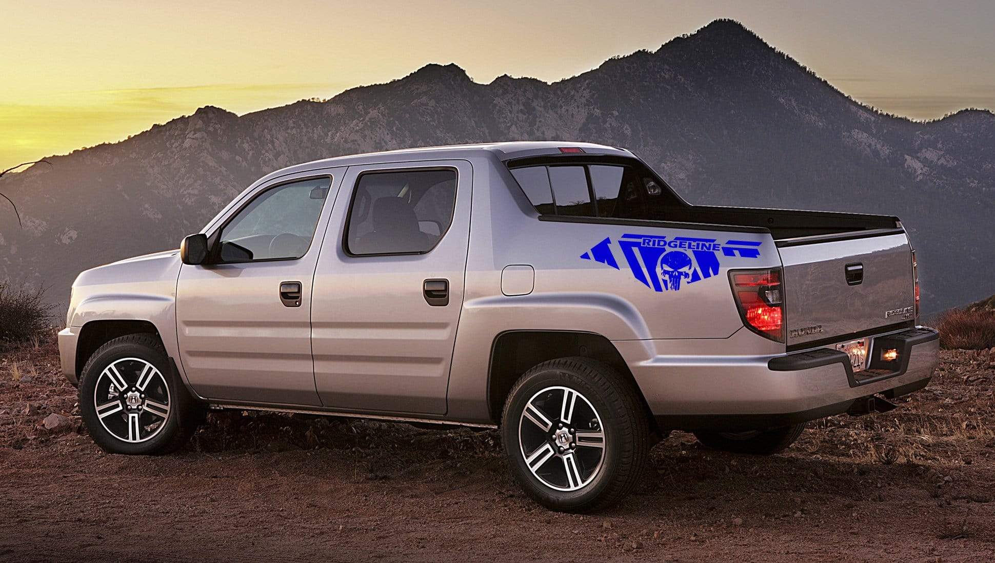 Vinyl Graphics Skull Graphics Vinyl Stickers Compatible With Honda Ridgeline