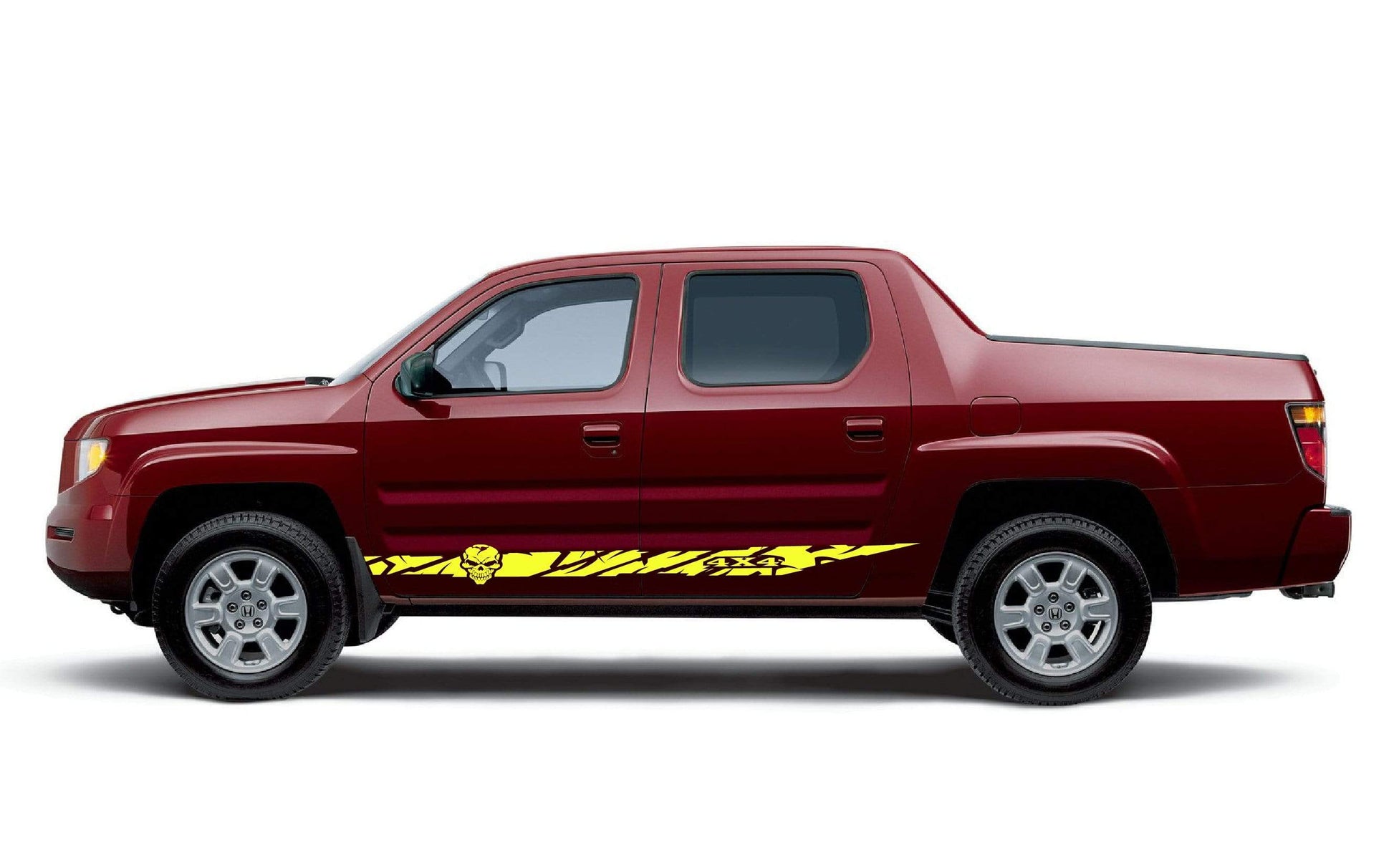 Vinyl Graphics Skull line Graphics Vinyl Stickers Compatible With Honda Ridgeline