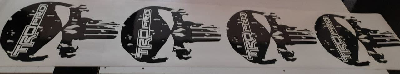 Vinyl Graphics Skull Vinyl Decal For Toyota Tacoma