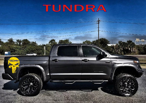 Skull Vinyl Decal For Toyota Tundra