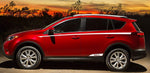 Vinyl Graphics Special Design 4x Decals Stickers Vinyl Side Racing Stripes Compatible with Toyota Rav4