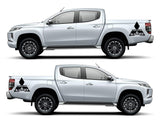 Sport Decal Sticker Vinyl Side Racing Stripes for Mitsubishi L200 2006-2021 - Brothers-Graphics